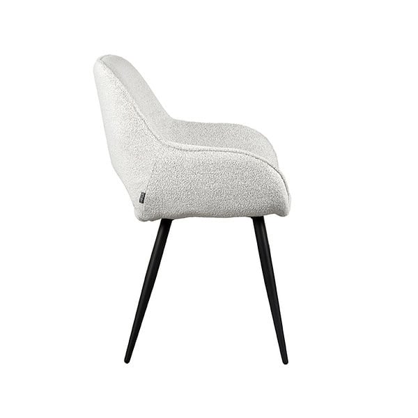 LABEL51 Eetkamerstoel Fer - Crème - Boucle - Afbeelding 3