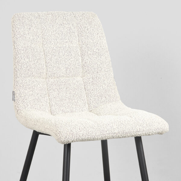 LABEL51 Eetkamerstoel Juul - Naturel - Boucle - Afbeelding 5