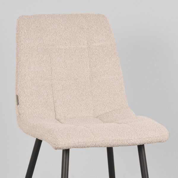 LABEL51 Eetkamerstoel Juul - Naturel - Boucle - Afbeelding 5