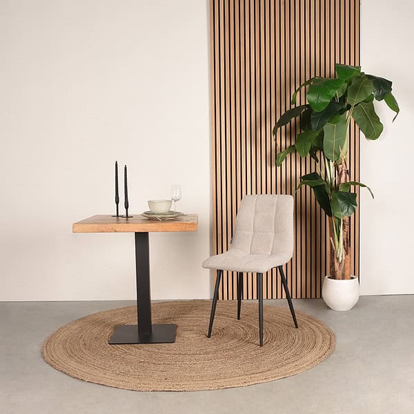 LABEL51 Eetkamerstoel Juul - Naturel - Boucle - Afbeelding 6