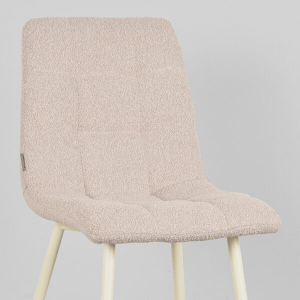LABEL51 Eetkamerstoel Nino - Naturel - Boucle - Afbeelding 5