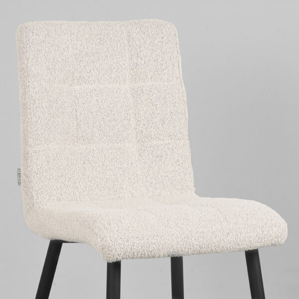 LABEL51 Eetkamerstoel Sam - Naturel - Boucle - Afbeelding 5