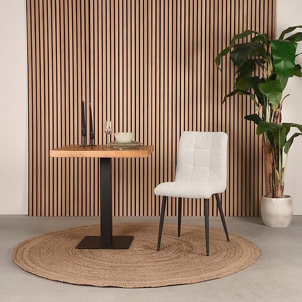 LABEL51 Eetkamerstoel Sam - Naturel - Boucle - Afbeelding 6
