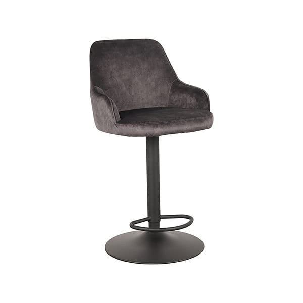 LABEL51 Barkruk Fender - Antraciet - Velours - Afbeelding 2