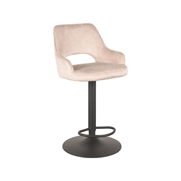 LABEL51 Barkruk Fer - Naturel - Velours - Afbeelding 2