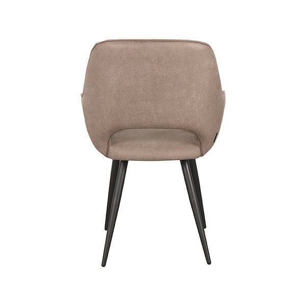 LABEL51 Eetkamerstoel Fer - Taupe - Micro Suede - Afbeelding 4