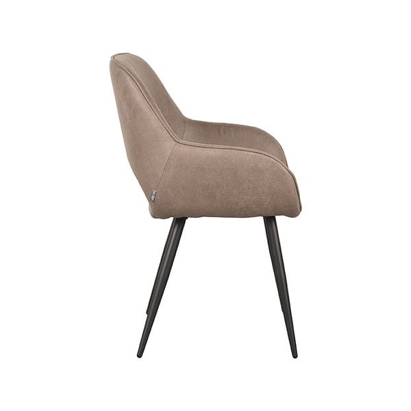 LABEL51 Eetkamerstoel Fer - Taupe - Micro Suede - Afbeelding 3
