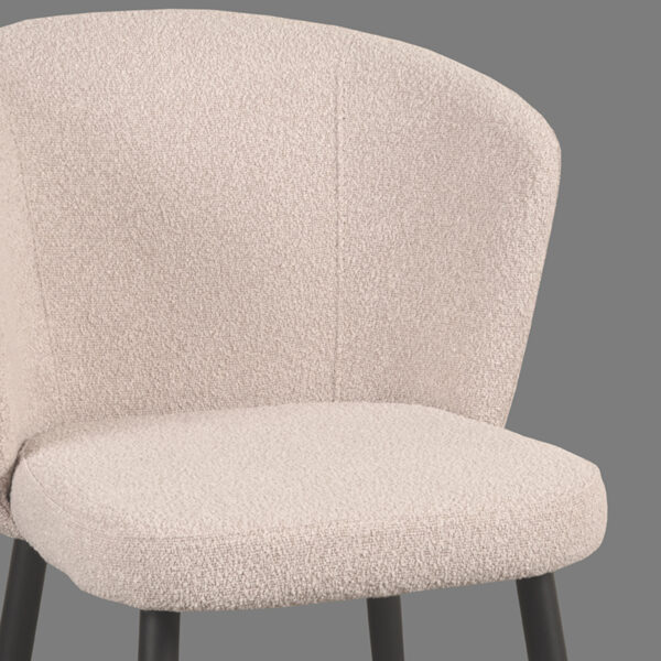 LABEL51 Eetkamerstoel Wave - Naturel - Boucle - Afbeelding 5
