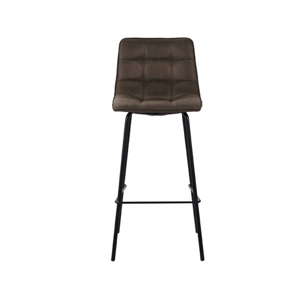 LABEL51 Barkruk Bistro - Moss - Micro Suede - Zithoogte 78 - Afbeelding 2