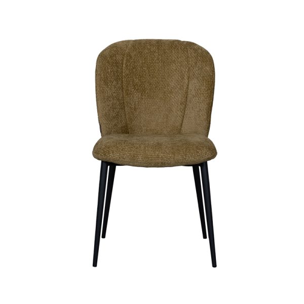 LABEL51 Eetkamerstoel Vino - Mustard - Elite - Black Frame - Afbeelding 2