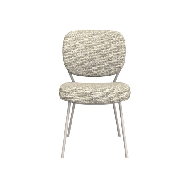 LABEL51 Eetkamerstoel Singapore - Naturel - Boucle - Taupe Frame - Afbeelding 3