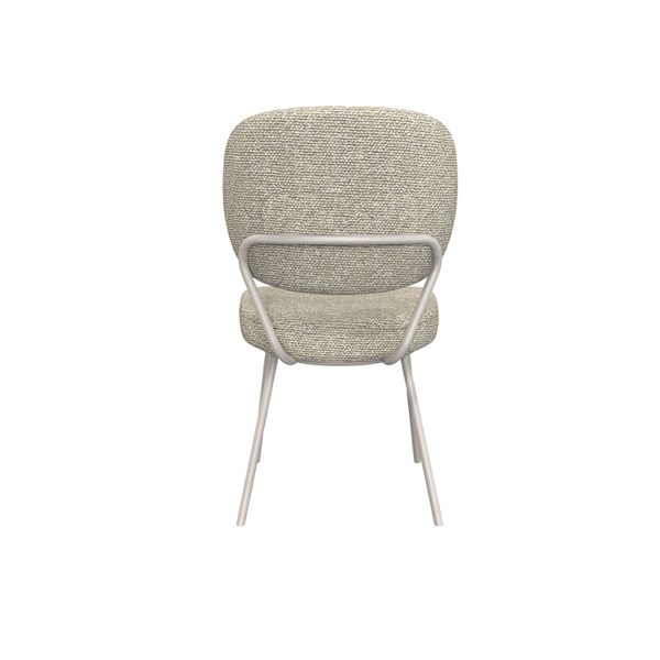 LABEL51 Eetkamerstoel Singapore - Naturel - Boucle - Taupe Frame - Afbeelding 5