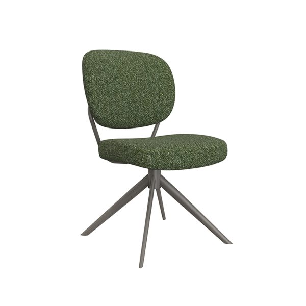 LABEL51 Eetkamerstoel Geneva - Forest - Boucle - Forest Frame - Afbeelding 3