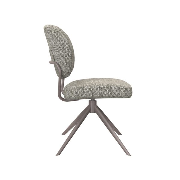 LABEL51 Eetkamerstoel Geneva - Truffel grijs - Boucle - Bronze Frame - Afbeelding 5