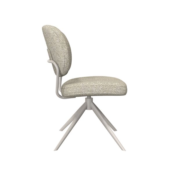 LABEL51 Eetkamerstoel Geneva - Naturel - Boucle - Taupe Frame - Afbeelding 6
