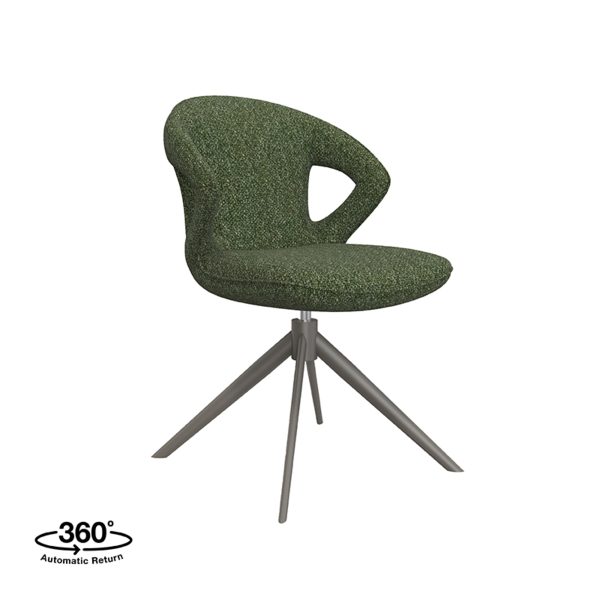 LABEL51 Eetkamerstoel Zurich - Forest - Boucle - Forest Frame - Afbeelding 2