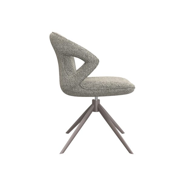 LABEL51 Eetkamerstoel Zurich - Truffel grijs - Boucle - Bronze Frame - Afbeelding 5