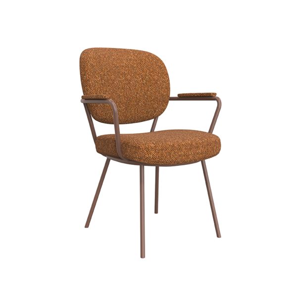 LABEL51 Eetkamerstoel Lausanne - Coral - Boucle - Coral Frame - Afbeelding 2