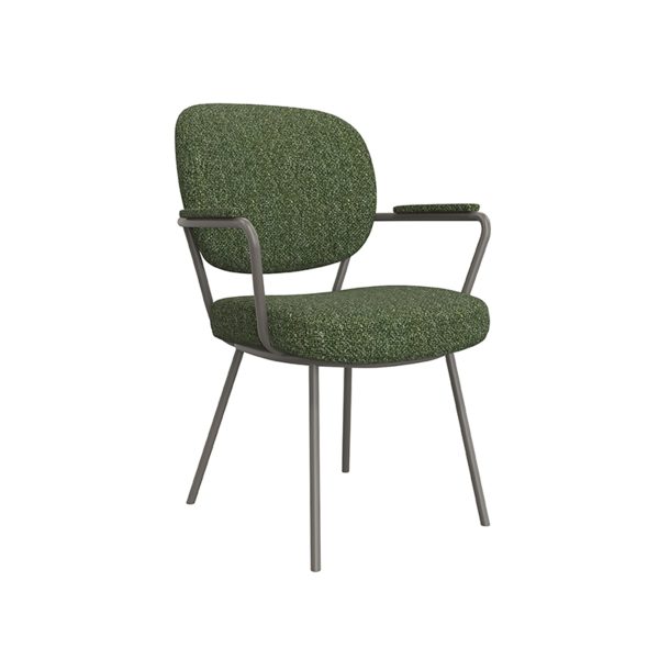 LABEL51 Eetkamerstoel Lausanne - Forest - Boucle - Forest Frame - Afbeelding 2