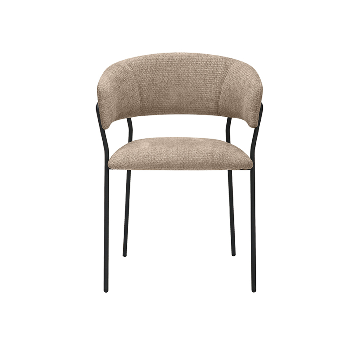 LABEL51 Eetkamerstoel Luuk - Clay - Elite - Black Frame - Afbeelding 2