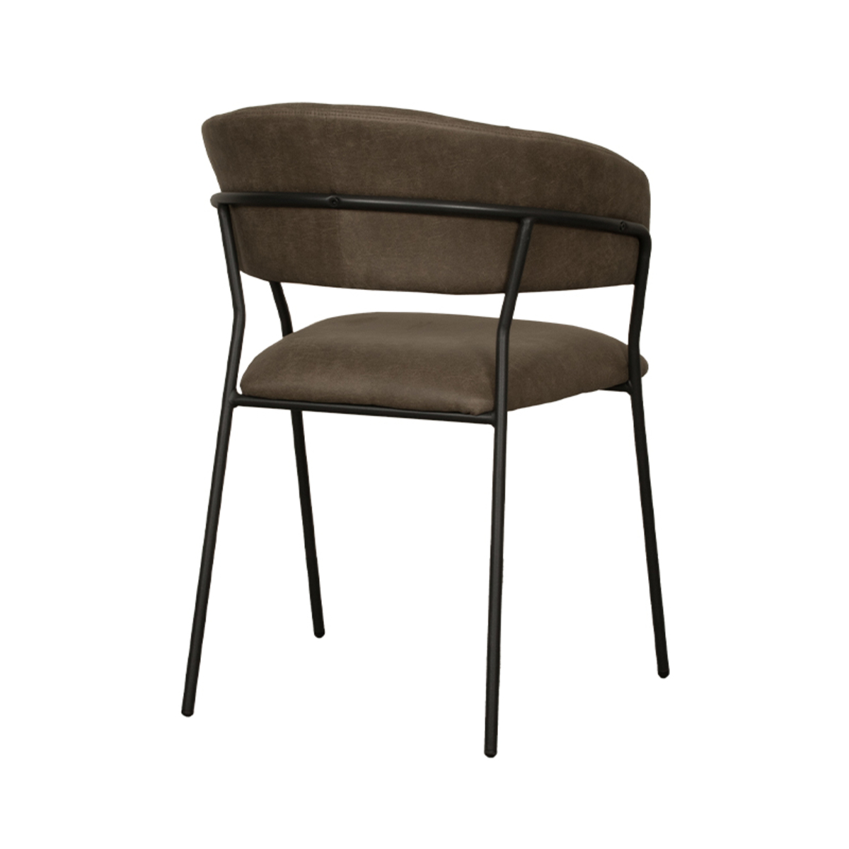 LABEL51 Eetkamerstoel Luuk - Moss - Micro Suede - Black Frame - Afbeelding 5