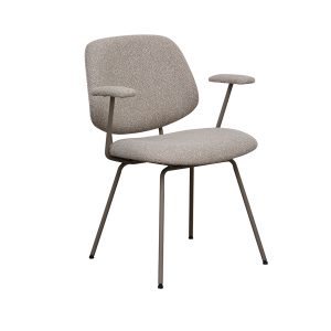 LABEL51 Eetkamerstoel I_Loreto - Naturel - Royal Boucle - One size