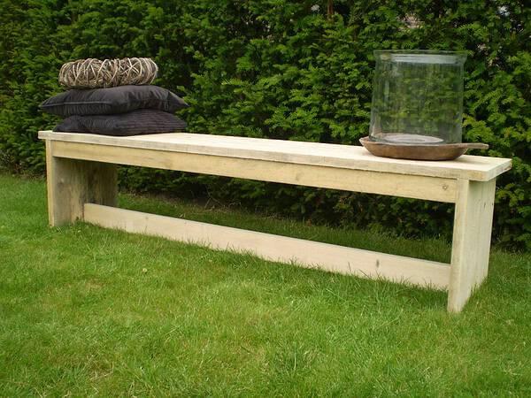 Steigerhout bankje.