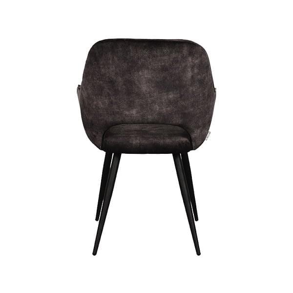 LABEL51 Eetkamerstoel Fer - Antraciet - Velours - Afbeelding 4