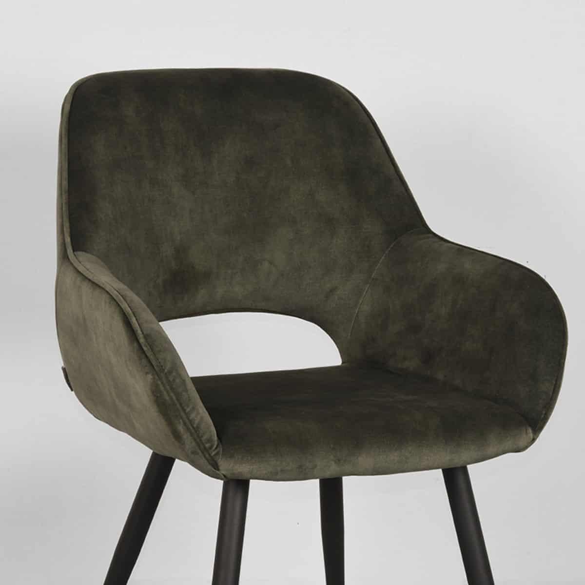 LABEL51 Eetkamerstoel Fer - Hunter - Velours - Afbeelding 5