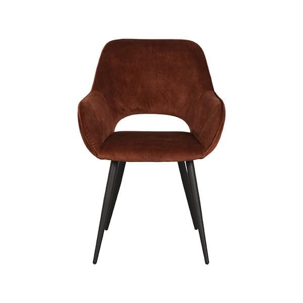 LABEL51 Eetkamerstoel Fer - Rust - Velours - Afbeelding 2