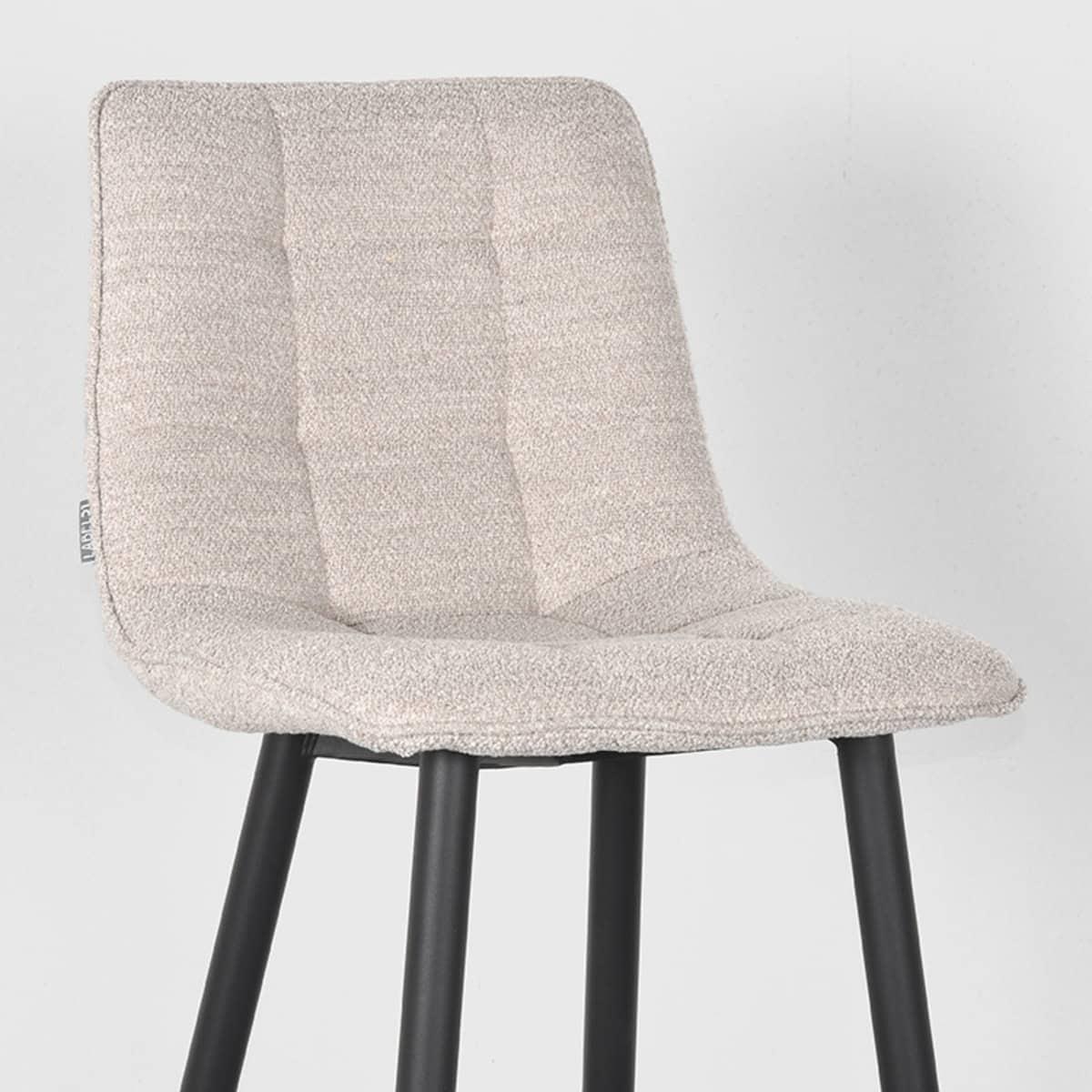 LABEL51 Barkruk Jelt - Naturel - Boucle - Zithoogte 78 - Afbeelding 5