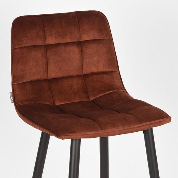 LABEL51 Barkruk Jelt - Rust - Velours - Afbeelding 6