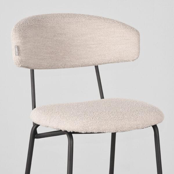 LABEL51 Barkruk Zack - Naturel - Boucle - Zithoogte 78 - Afbeelding 6