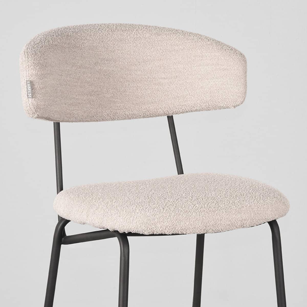 LABEL51 Barkruk Zack - Naturel - Boucle - Zithoogte 78 - Afbeelding 6