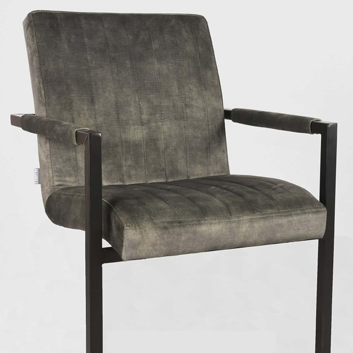 LABEL51 Eetkamerstoel Milo - Hunter - Velours - Afbeelding 5