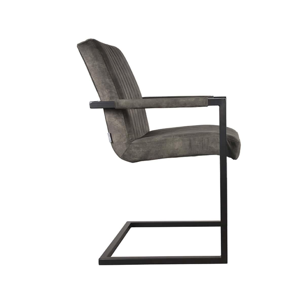 LABEL51 Eetkamerstoel Milo - Hunter - Velours - Afbeelding 3