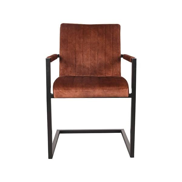 LABEL51 Eetkamerstoel Milo - Rust - Velours - Afbeelding 2