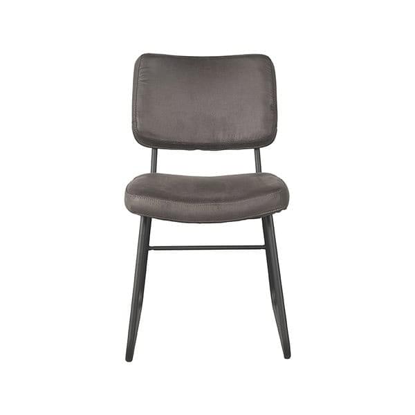 LABEL51 Eetkamerstoel Noah - Antraciet - Micro Suede - Afbeelding 2