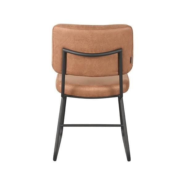 LABEL51 Eetkamerstoel Noah - Cognac - Micro Suede - Afbeelding 4