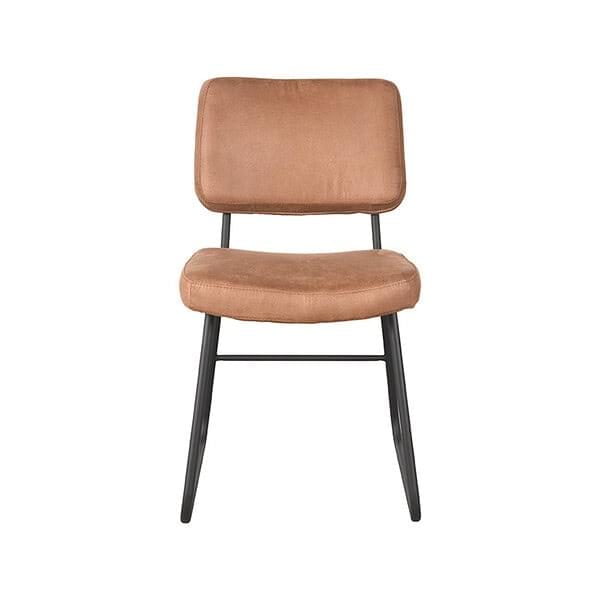 LABEL51 Eetkamerstoel Noah - Cognac - Micro Suede - Afbeelding 2