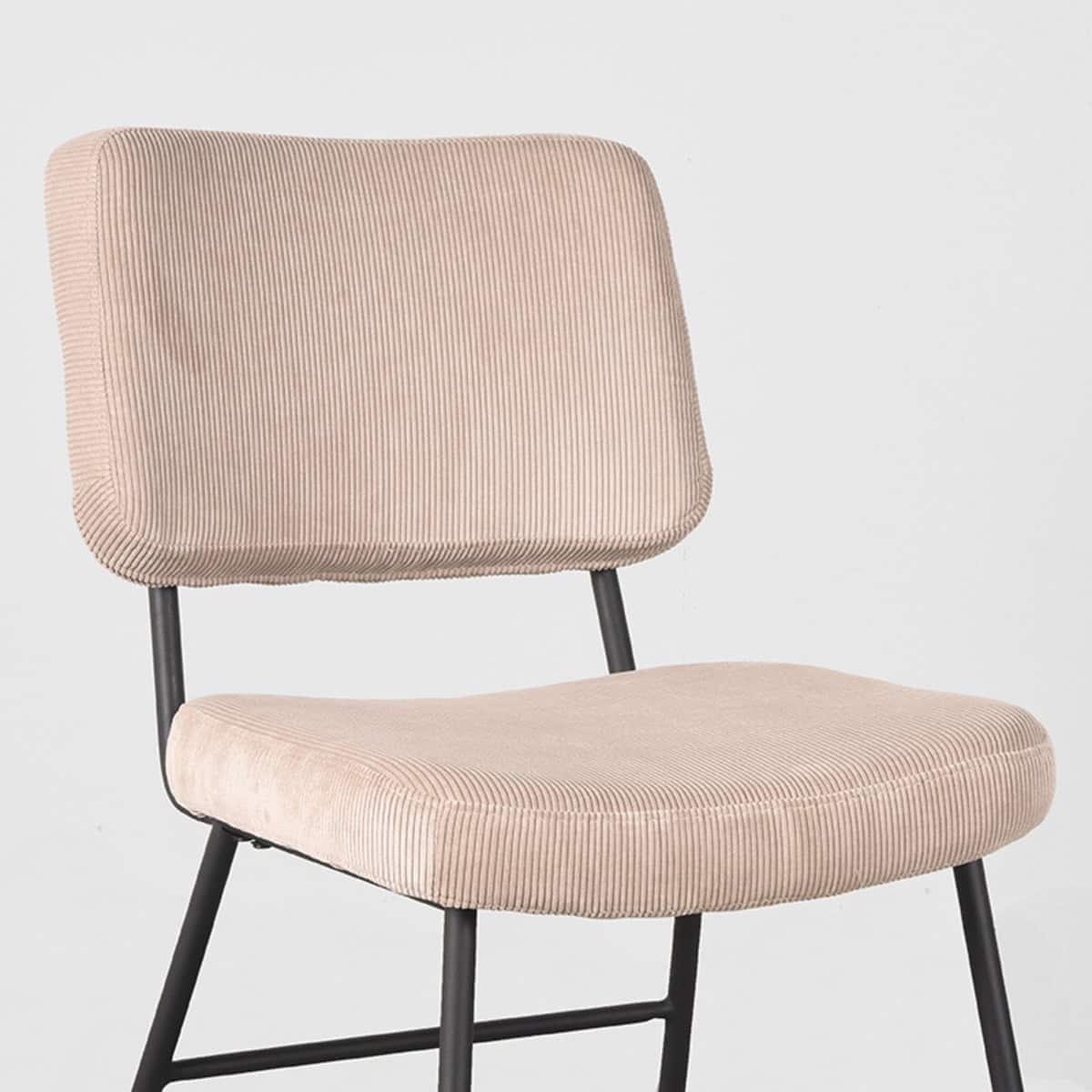 LABEL51 Eetkamerstoel Noah - Naturel - Ribcord - Afbeelding 5