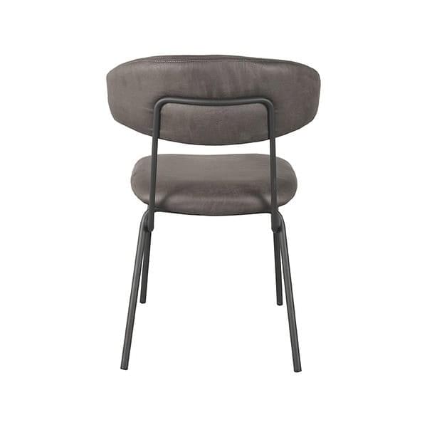 LABEL51 Eetkamerstoel Zack - Antraciet - Micro Suede - Afbeelding 4