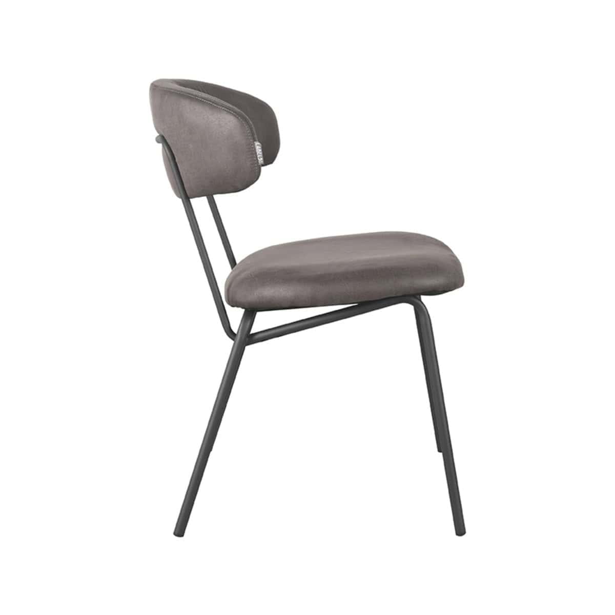 LABEL51 Eetkamerstoel Zack - Antraciet - Micro Suede - Afbeelding 3