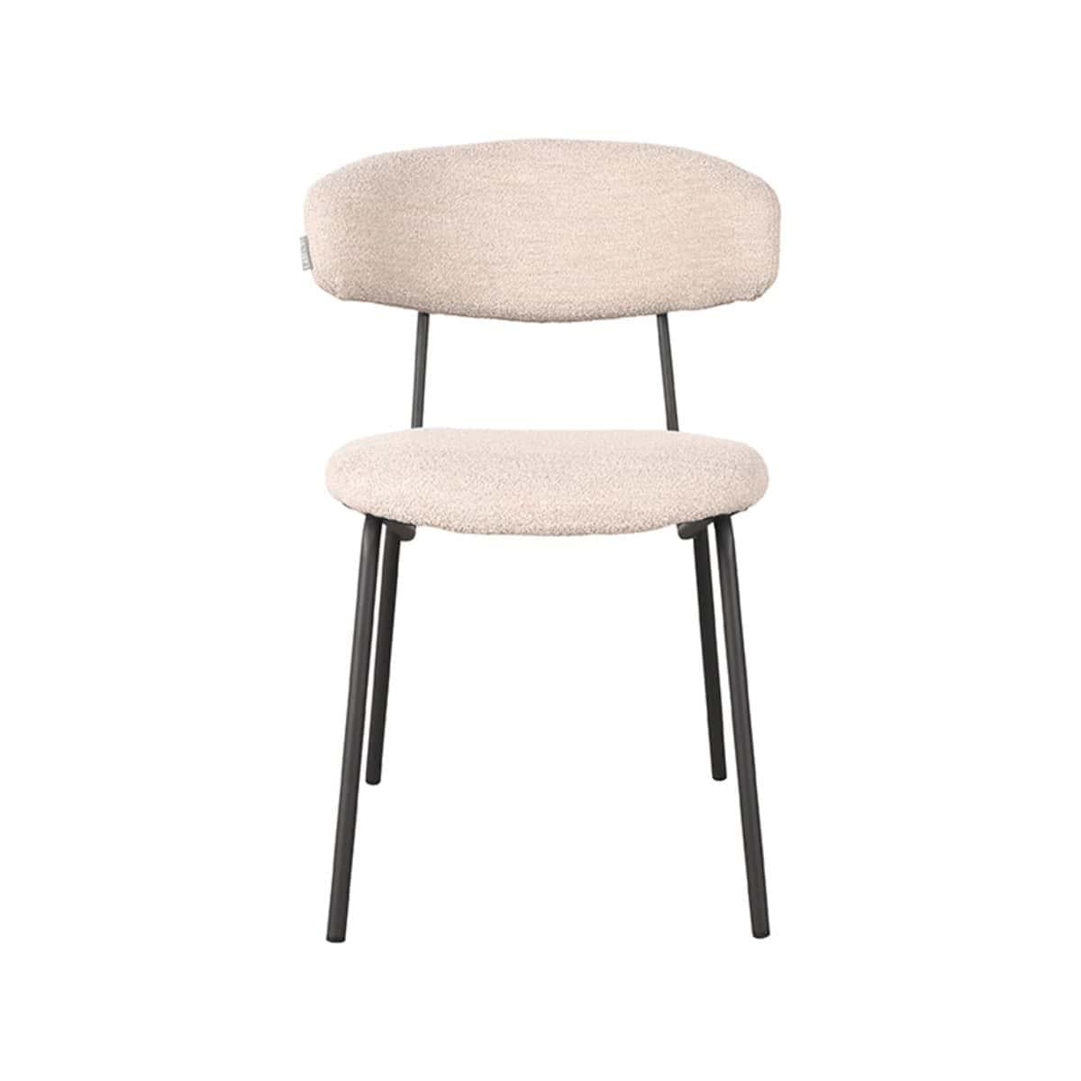 LABEL51 Eetkamerstoel Zack - Naturel - Stof - Afbeelding 2