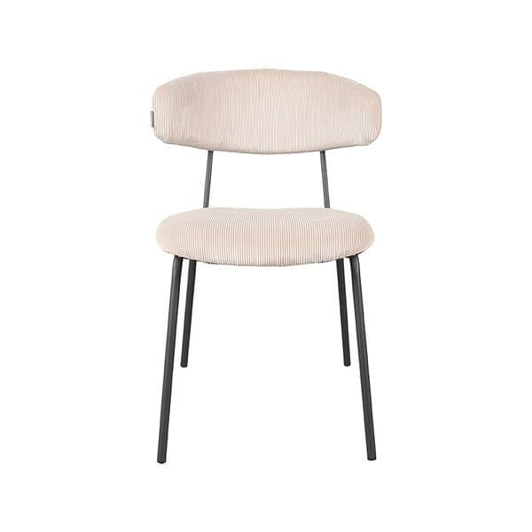 LABEL51 Eetkamerstoel Zack - Naturel - Ribcord - Afbeelding 2