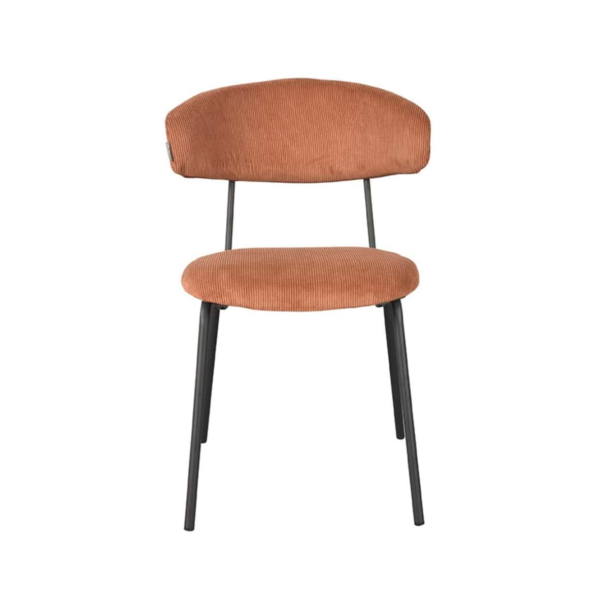 LABEL51 Eetkamerstoel Zack - Rust - Ribcord - Afbeelding 2