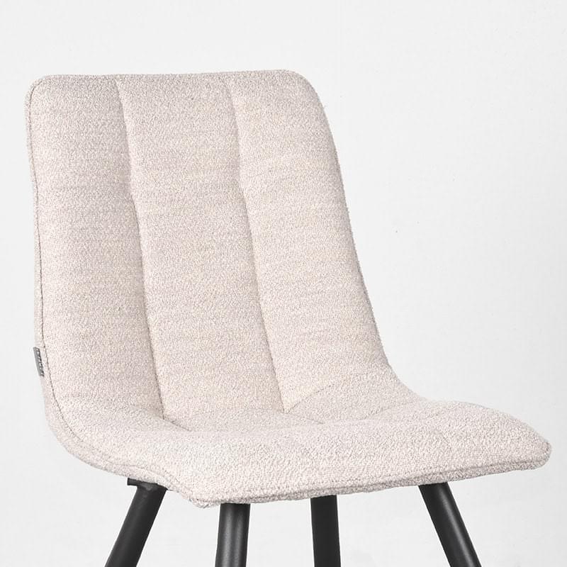 LABEL51 Eetkamerstoel Jelt - Naturel - Stof - Afbeelding 5