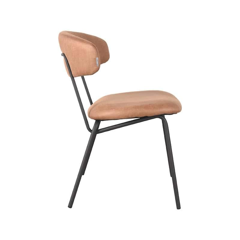 LABEL51 Eetkamerstoel Zack - Cognac - Micro Suede - Afbeelding 3