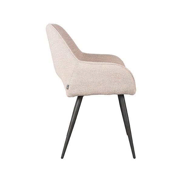LABEL51 Eetkamerstoel Fer - Naturel - Boucle - Afbeelding 3