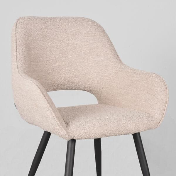 LABEL51 Eetkamerstoel Fer - Naturel - Boucle - Afbeelding 5